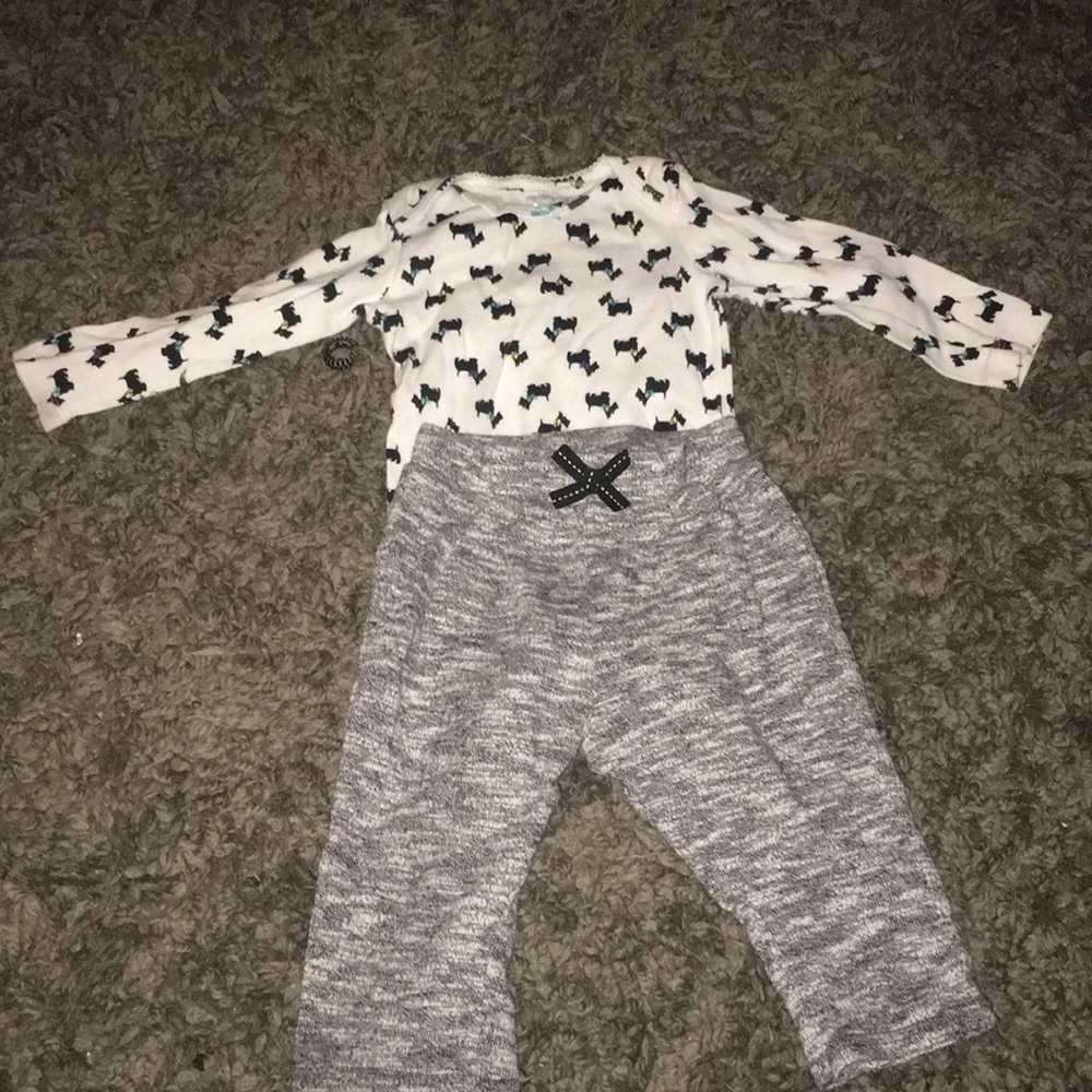 Cute Scottie dog outfit size 12M